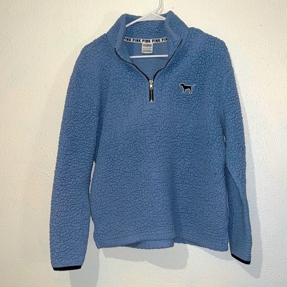 Victoria secret Pink teddy quarter zip - Picture 1 of 2